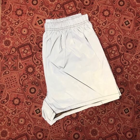 reflective high waisted shorts
